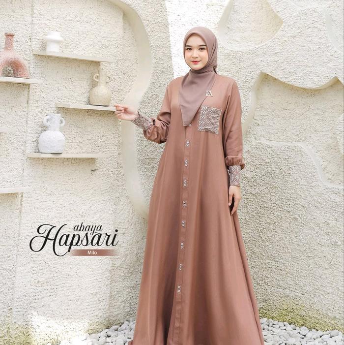 Abaya Hapsari by Esha Moslem Muslim Wanita Gamis Dress Dewasa Remaja Mewah