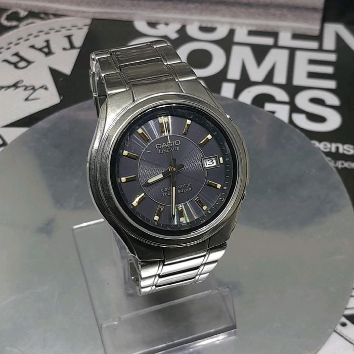Jam tangan original Casio Lineage Waveceptor Toughsolar LIW 110T Titanium