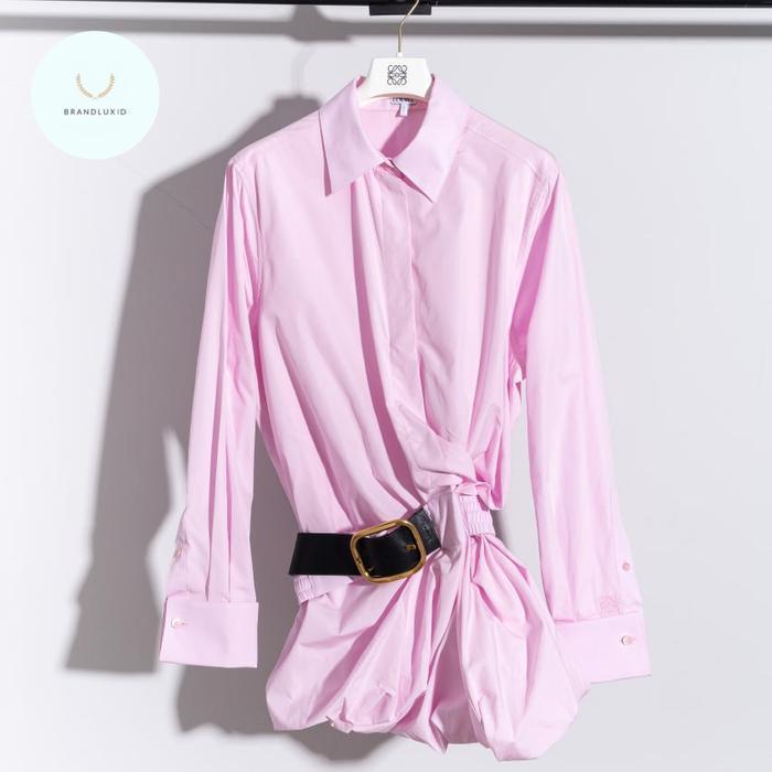 Loewe Belted long sleeve shirt cotton