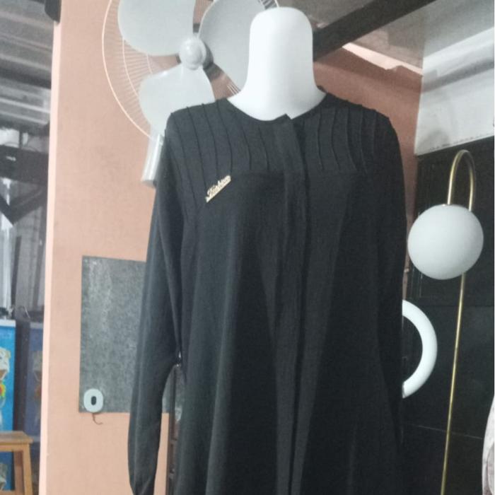 GAMIS MAHARANI POLOS BAHAN CHRINKLE MULUS