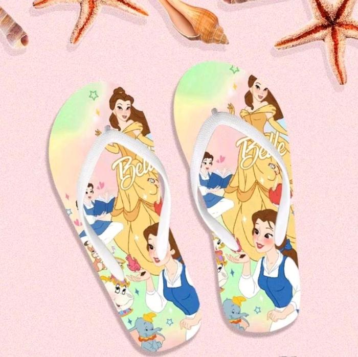 Sandal princess belle sandal karakter belle anak dewasa