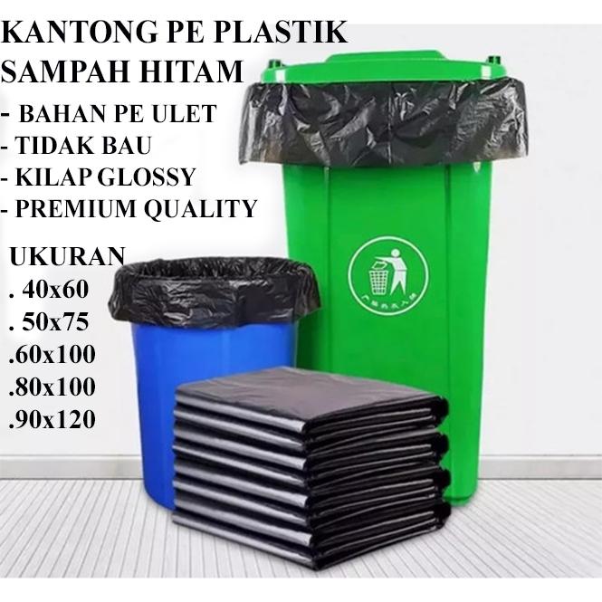 PREMIUM KANTONG PLASTIK PE SAMPAH TRASH BAG 90x120 80X100 60X100 40X60 30X40 / KANTONG KRESEK HDPE S