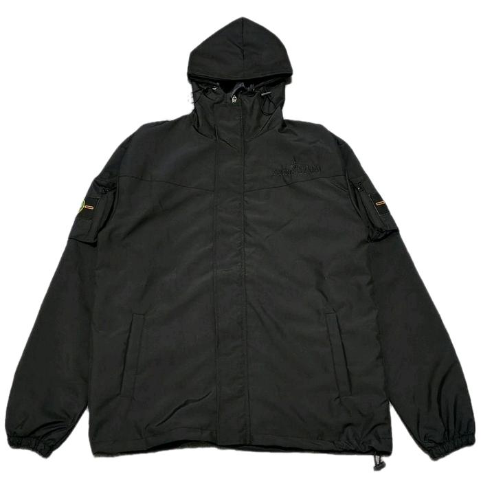 Jaket Parasut Outdoor Stone Island Dobel Patch Best Seller Unisex