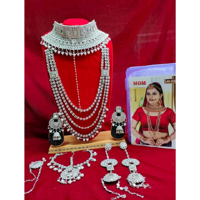 Set Accesoris India Silver / Perhiasan India Silver / Aksesoris India Silver / Kalung Bridal India S