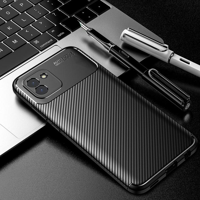 Untuk Samsung Galaxy A03 Casing Ponsel Kumbang Mewah Tekstur Serat
