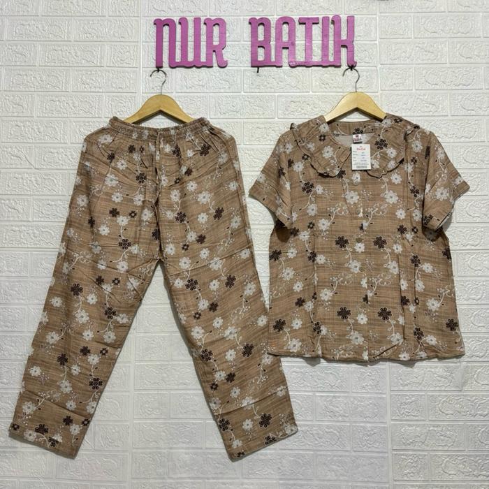 STELAN SIE LIE UKURAN DEWASA STANDAR, TANGAN PENDEK, T.¾, T.Panjang.Motif Bunga Cantik