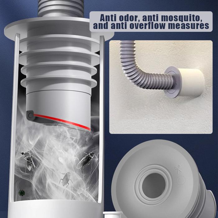 Floor Drain Trap Plastik Dengan Ring Karet Tutup Lubang Floor Drain Mesin Cuci Saringan Got Kamar Ma