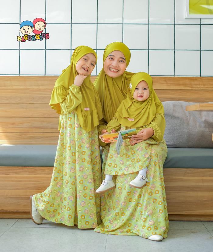 Raggakids gamis anak RG62 lime