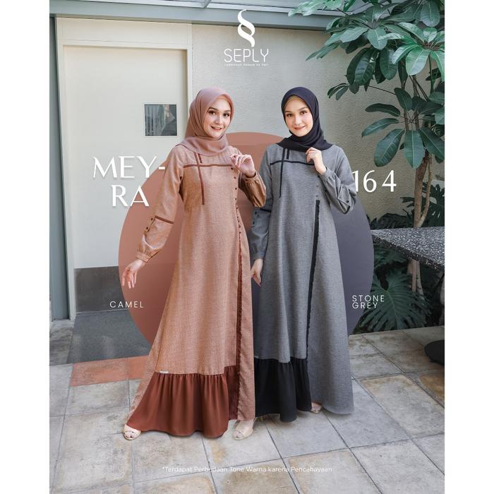 DRESS ONLY SEPLY ORIGINAL MEYRA 164 STONE GREY MEYRA 164 CAMEL GAMIS DEWASA GAMIS SEPLY GAMIS FASHIO