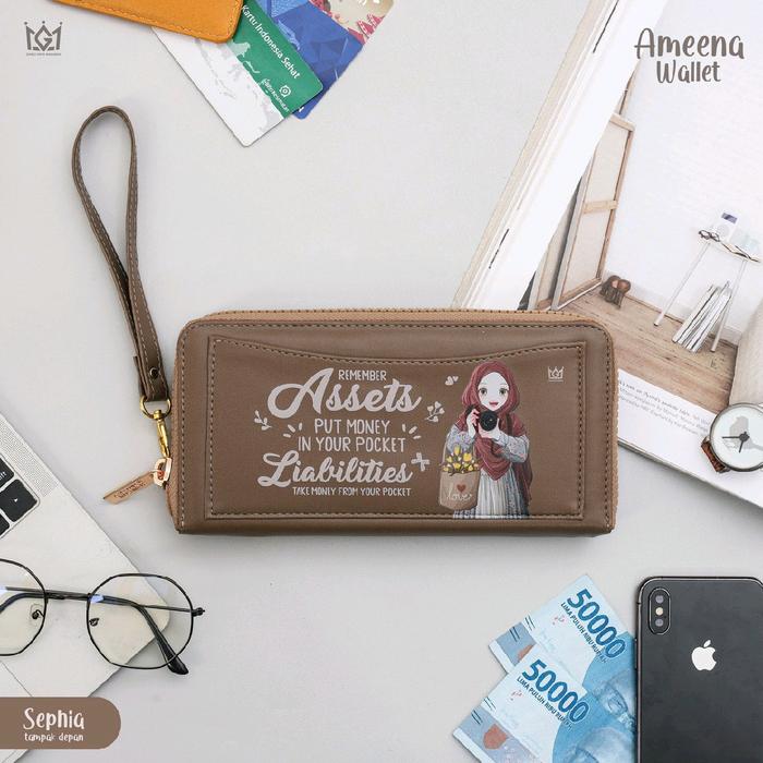 Ameena wallet by ganci unyu muslimah / dompet wanita / tas selempang bahu wanita