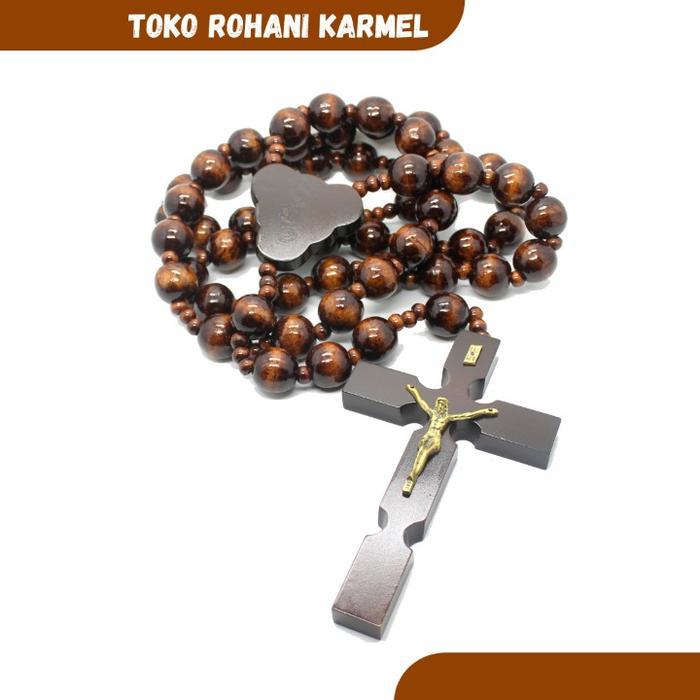 TERLARIS ROSARIO HIASAN DINDING BESAR (3CM)/ ROSARIO DINDING KATOLIK/ ROSARIO DINDING KAYU / ROSARIO