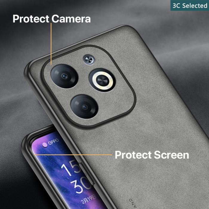 Soft Case Infinix Hot 60 Hot 60I Luxury Case Sheepskin Leather For Infinix Promo