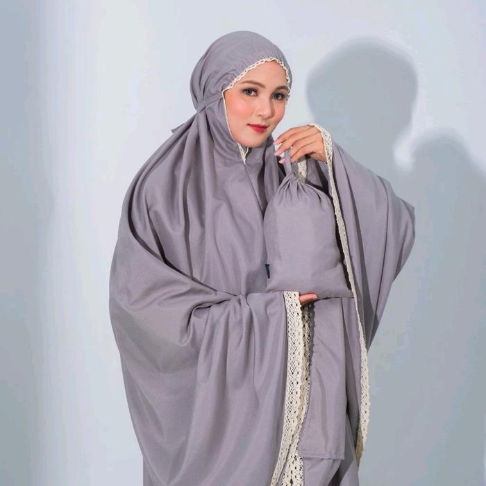Zoya - Alesta Prayer | Mukena Zoya | Mukena Renda Putih | Mukena Polos Simpel