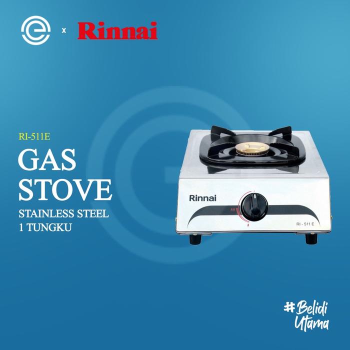 RINNAI Kompor Gas Stainless 1 Tungku RI-511E