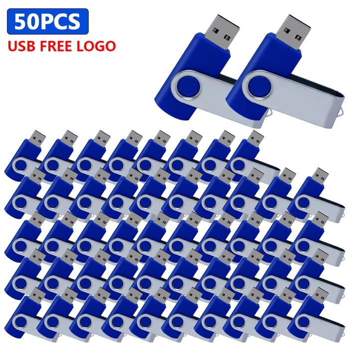 50pcs/lot metal cle usb flash drive 128G 64G 32GB 16GB pendrive flash