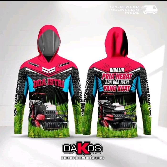 Jersey combine YANMAR kaos petani komunitas kombi sawah - Jersey -kaos-combine-jersey yanmar-baju pe