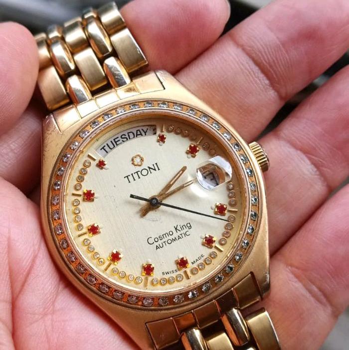 Titoni Vintage swiss made original second/bekas Automatic rare ada pun tipe baru dekati 20jt