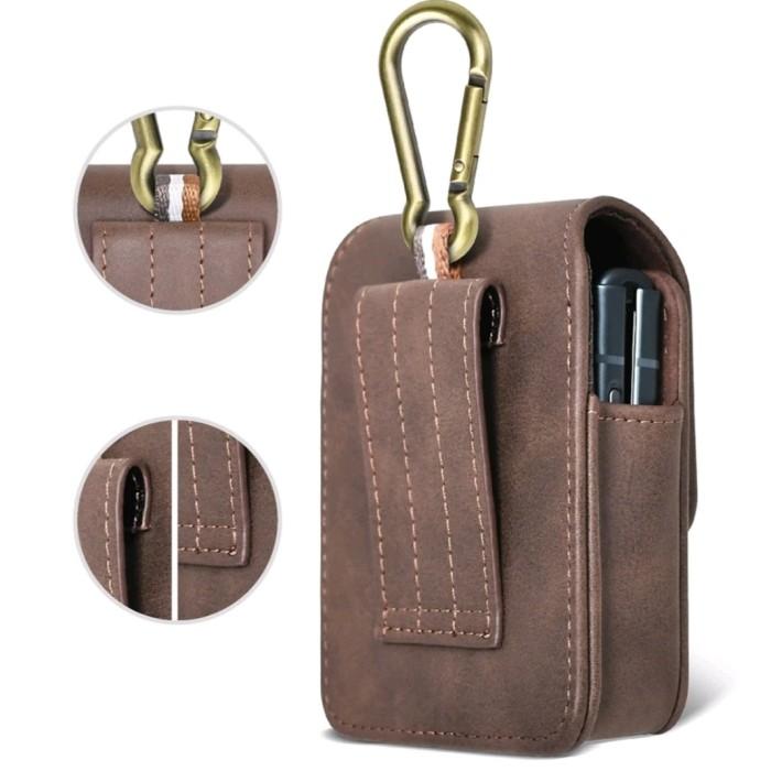 MEWAH Original Case Samsung Z Flip 5 4 3 ZFlip Belt Pouch Leather Wallet Ori