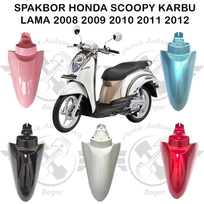 Spakbor depan scoopy karbu 2010 2011 2012 merah hitam putih biru