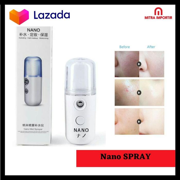 Mini Face Spray - Nano Mist Spray - Pembersih jah - Pelembab jahNano Mist Spray - Spray Pelembab Kul