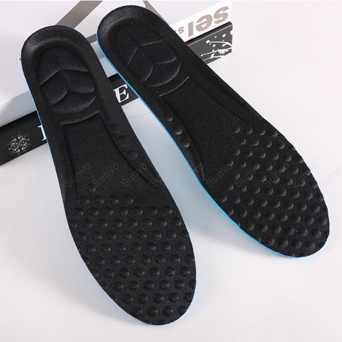 SSW Insole Sepatu Alas Kaki Breathable Anti-Odor Shock Absorption 41-45 - SUN4 - Black tapak sepatu 