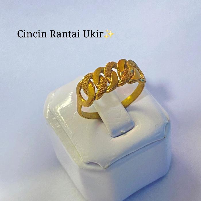 Cincin Rantai Ukir    : 2gr