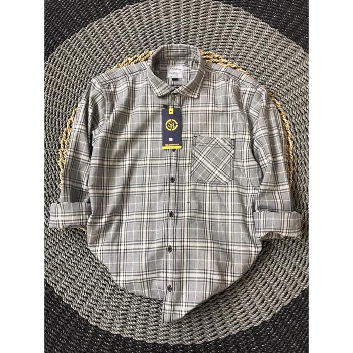 Twenty Six Kemeja Flanel unisex Flanel Pria Flanel Wanita Kemeja Gratis Ongkir Kemeja kasual Kemeja