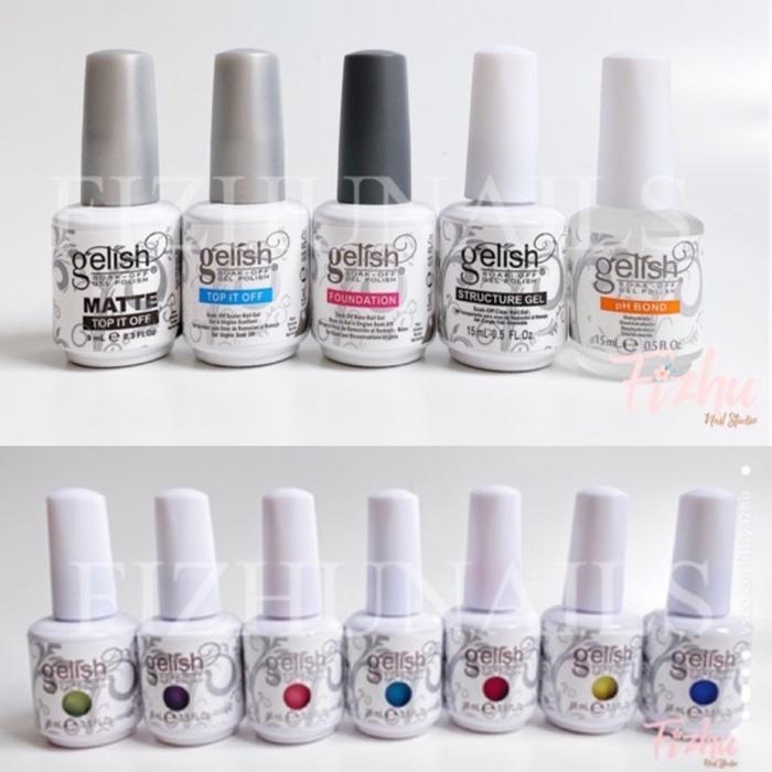 GELISH HARMONY COLOR ORIGINAL 15ML / BASE / TOP / MATTE / PH BOND / STUCTURE/ KUTEK GELISH