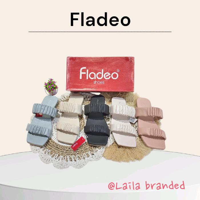 !!LAILA BRANDED!! SANDAL TEPLEK CEWEK FLD/ SANDAL SLOP CEWEK (LDS556-2TP)