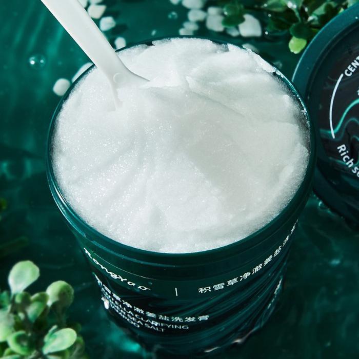Centella Ginger Sea Salt Shampoo Hair Treatment Scrub Scalp