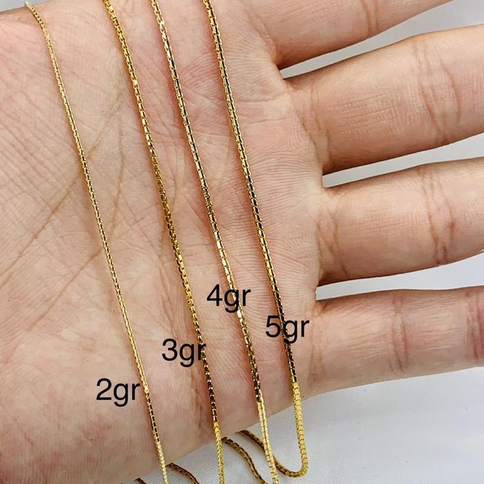 Kalung Rantai Emas Asli Model Italy Santa Kuning Kadar 700 70% 16K 2 3 4 5 Gr Gram