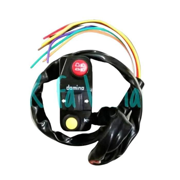 saklar kiri domino sein + klakson dan lampu jauh dekat motor universal vario mio beat nmax xmax lexi