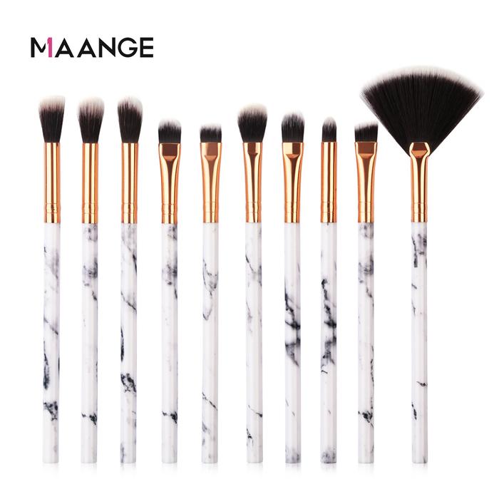 Set Kuas Makeup Mata Marmer Alat Kecantikan Set Kuas Makeup