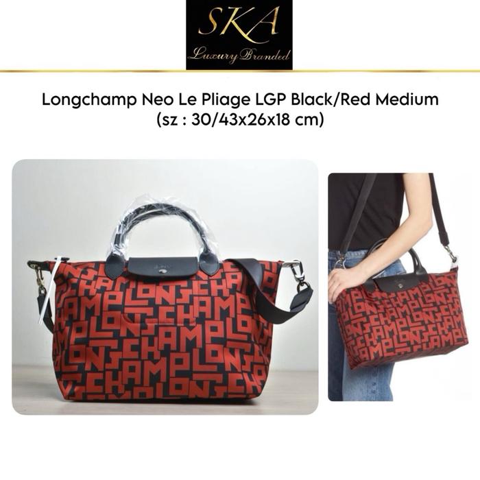 Longchamp Neo Le Pliage LGP Black/Red Medium