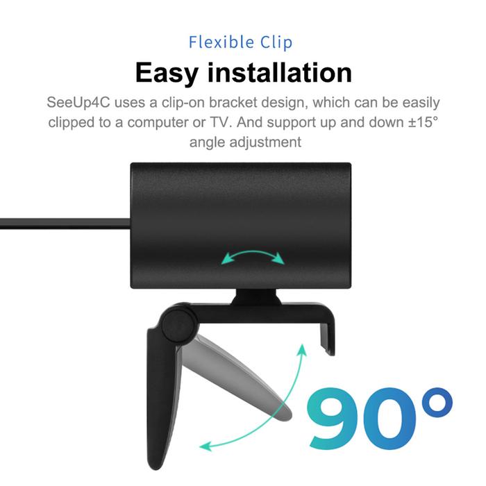 4K Camera USB Webcam HD Video Conference Camera with Microphone and
