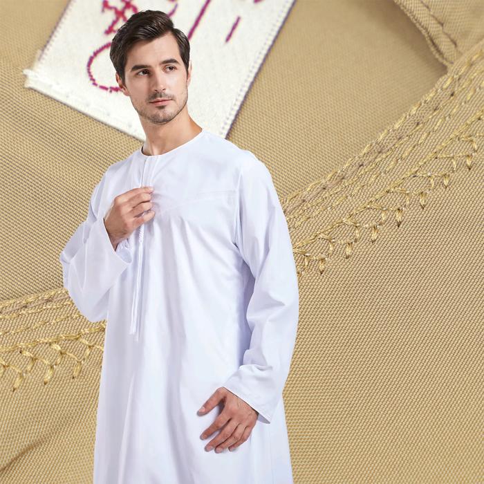 Muslim Men Robe Abaya Daffah Dishdasha Jubba Thobe Pakistan Saudi Arab Kaftan Islam Clothing Prayer 