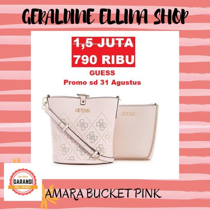 Tas Guess wanita sale satchel bag original store seri AMARA BUCKET