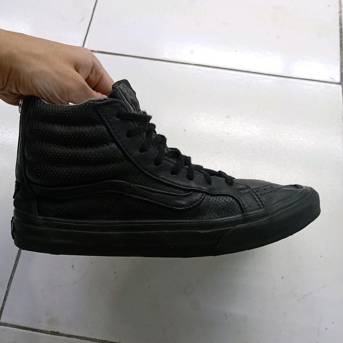 Vans Leather Zip Black Size 39