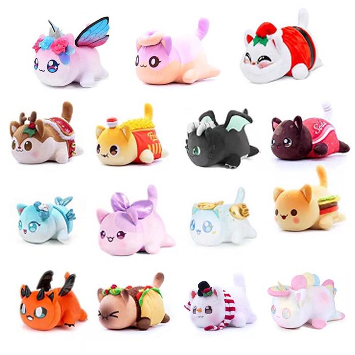 Cute Meows Aphmau Plush Doll Aphmau Mee Meow Food Cat Coke French