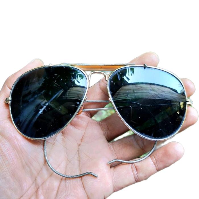 Ray-Ban Kacamata Sunglasses Aviator BL Vintage Gagang Model Jadul Size Lbr 14cm Original dengan Nose