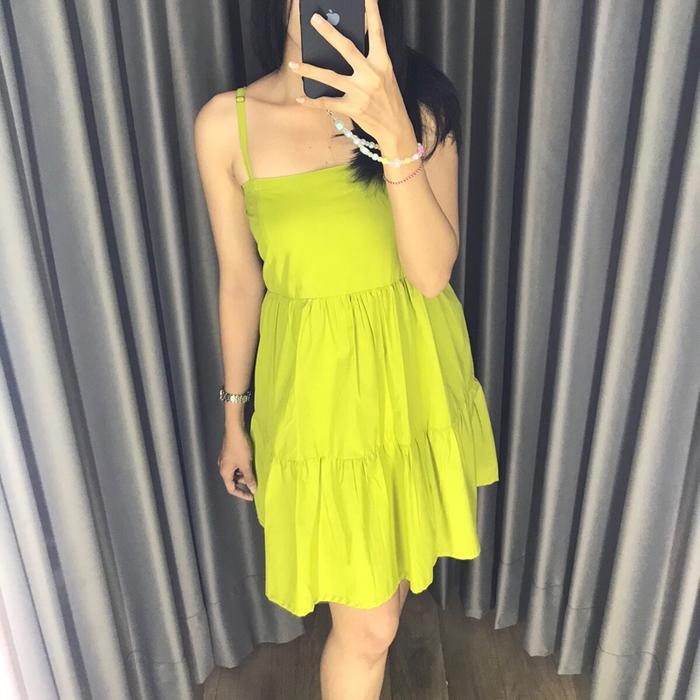 CAROLINE DRESS - MINI DRESS - DRESS RAMPEL - CUTE DRESS - DRESS KATUN - DRESS WANITA - CUTE DRESS