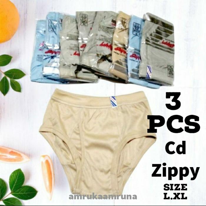 3pcs Cd Zippy Pria Celana Dalam Pria Zippy
