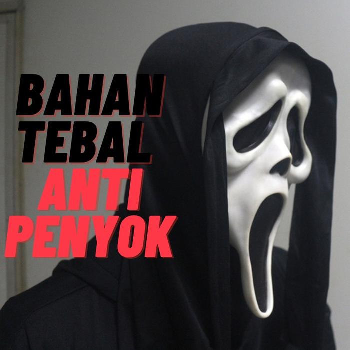 Topeng Scream Ghost Tebal Anti Penyok Hantu Seram Terlaris