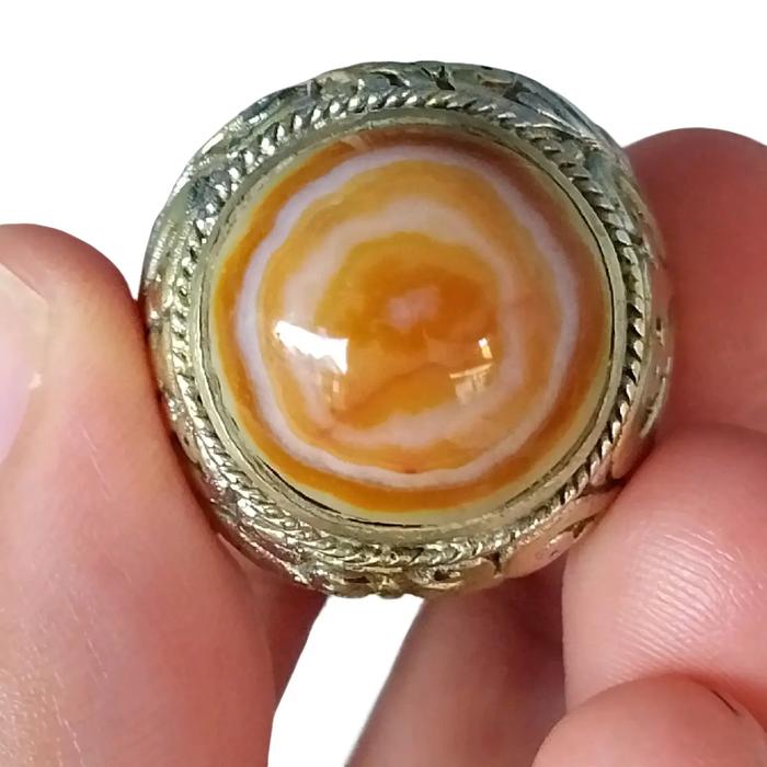 CINCIN PRIA BATU AKIK YAMAN PUSER BUMI ASLI NATURAL