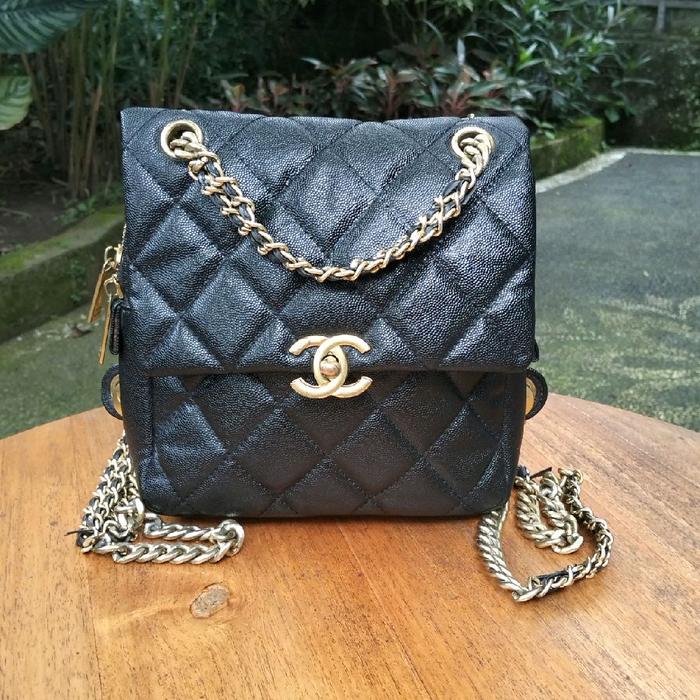 Tas wanita preloved Chane*, kulit croco asli mulus eksklusif