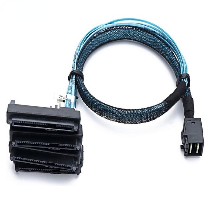 SAS SATA Cables SFF-8643 To 4 SFF-8482 Internal Mini SAS HD to 4