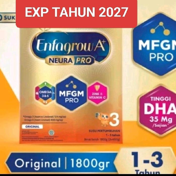 Enfagrow 3 Original 1800gr Bubuk Baby