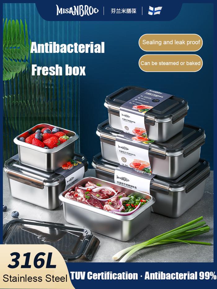 Fresh Box 316 Stainless Steel Food Grade Sealed Lunch Box Lunch Box
