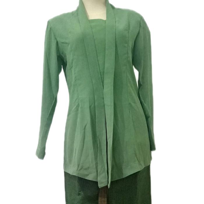 Baju PSR Persit Bahan Sifon Hijau pekat dan Lurik