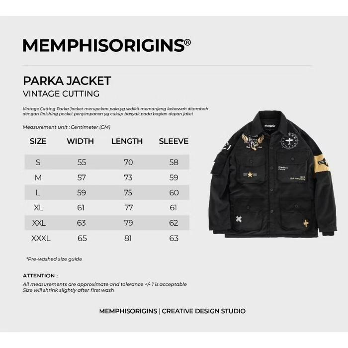 Memphisorigins - Parka Jacket Heavy Aero Terbaru (Limited Edition) Produk Unggulan